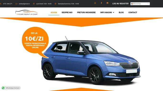 WCAR – inchirieri auto, masini, rent a car, bucuresti, preturi, garantie