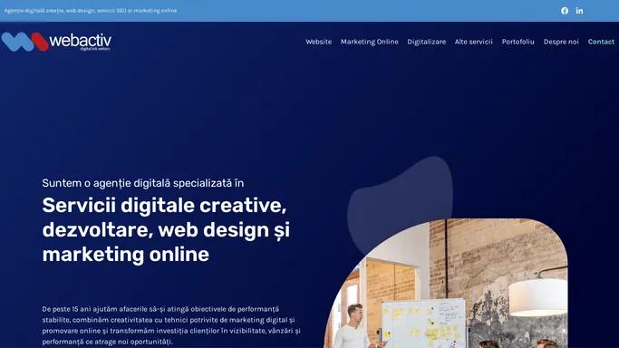 Agentie digitala ✔️ creatie, web design si marketing online