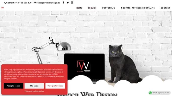 Weblex Design - Creare site web de prezentare si magazine online