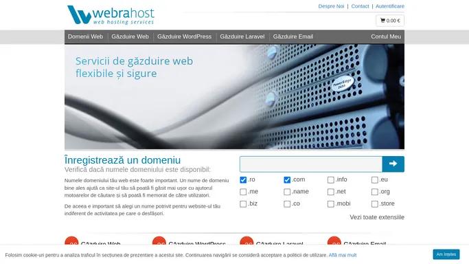 Gazduire Web Romania, Inregistrare domenii