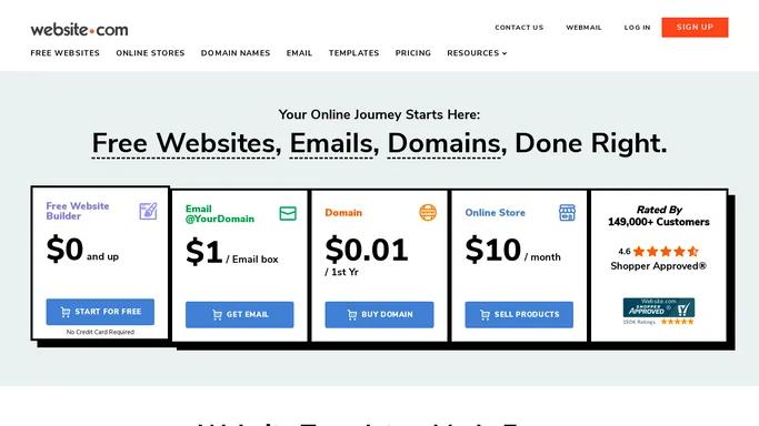 Create Your Free Website | Free Website Builder | Website.com