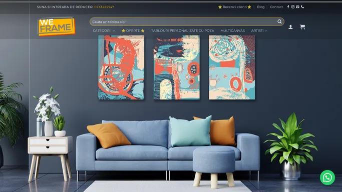 Tablouri canvas personalizate deosebite - WeFrame.ro