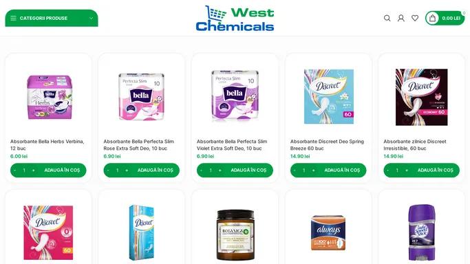 West Chemicals - Produse de Curatenie, Cosmetice & Detergenti