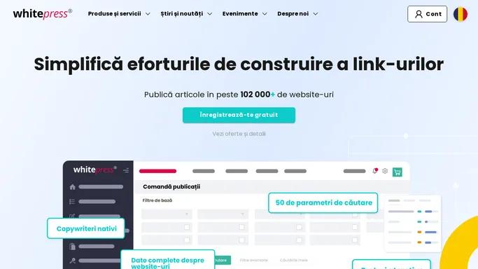 WhitePress | Platforma de Content Marketing