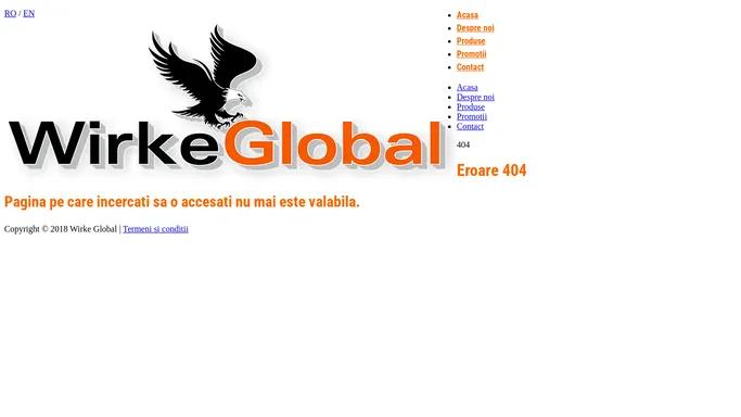 Eroare 404 | Wirke Global