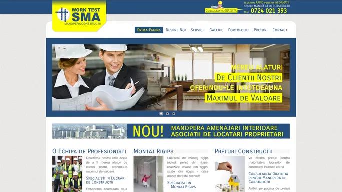 WorkTest SMA | Manopera pentru lucrari de constructii