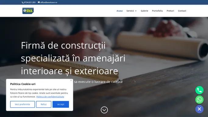 Firma de constructii in Bucuresti - Amenajari Interioare si Exterioare