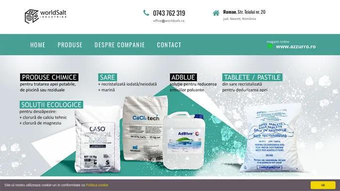Producator tablete/pastile de sare recristalizata dedurizare - WorldSalt.ro