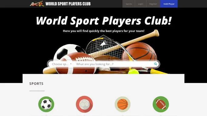 WorldSportPlayersClub.com