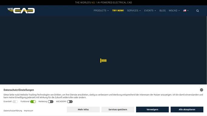 WSCAD – The first and only electrical CAD software with AI