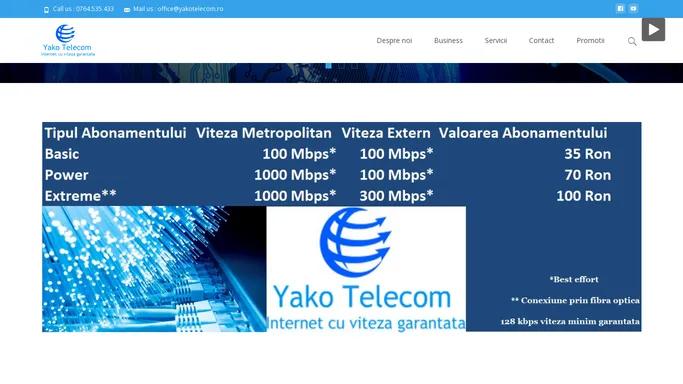 Yako Telecom – Internet de mare viteza in Chitila si Mogosoaia