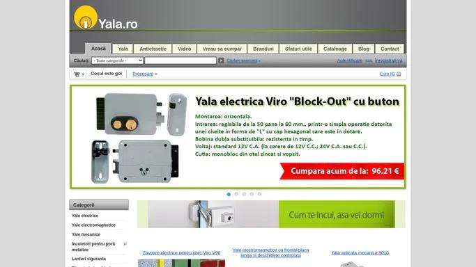 Yale electromagnetice, yale electrice, yale mecanice, zavoare electrice, yale aplicate, bare transversale, arcuri amortizoare, vizoare, lanturi de siguranta