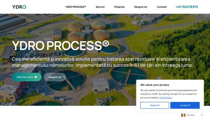 YDRO Process - 100% ecologic, implementat in 61 de tari