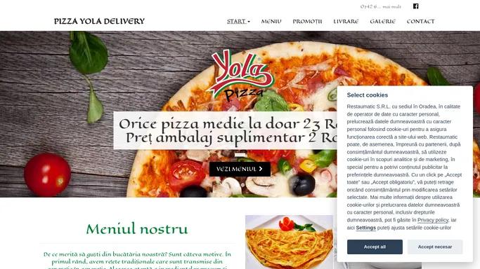 Pizza Yola - Comanda si achita online in Floresti si Cluj-Napoca - Pizza Yola