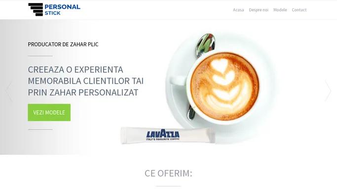 Zahar personalizat – Personal Stick SRL – producator de zahar plic