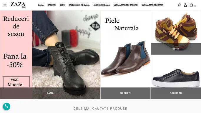 Zazamag.ro - Magazin online de incaltaminte din piele naturala femei, barbati si copii