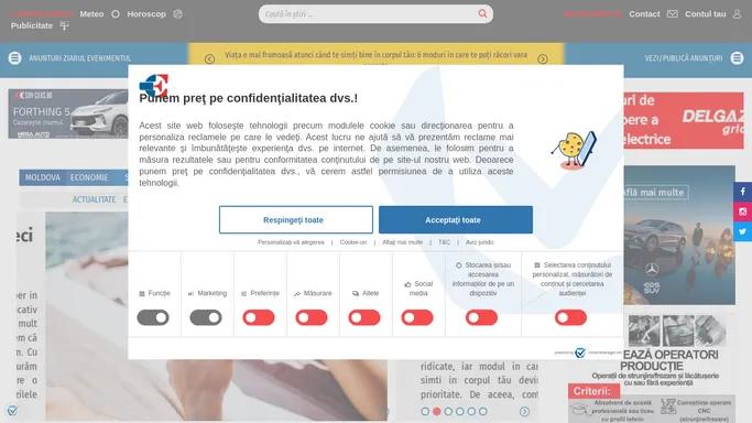 Evenimentul | Cotidian regional de stiri si anunturi din zona Moldovei