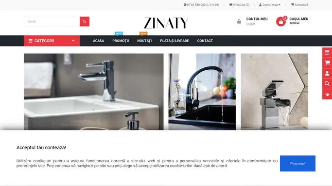 Zinaty.ro - Magazin online de baterii sanitare de lux la preturi accesibile