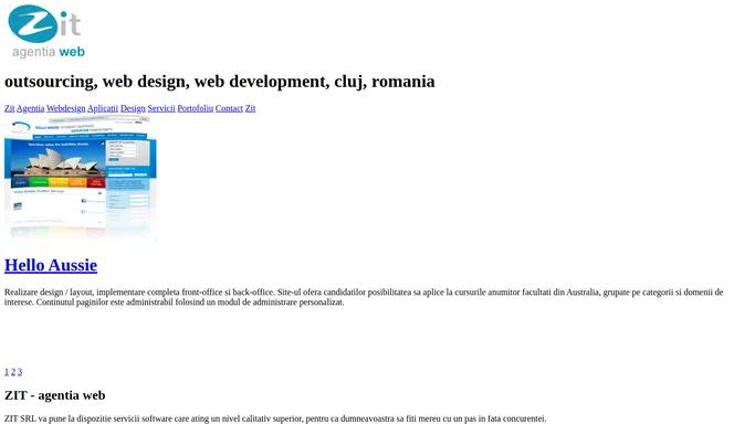 Outsourcing, web design, aplicatii web, realizare website, aplicatii desktop personalizate -www.zit.ro