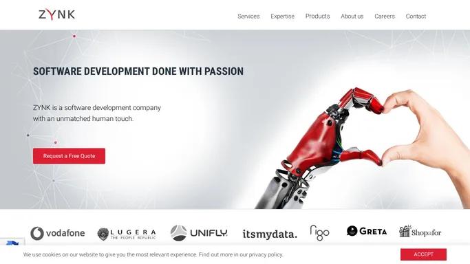 ZYNK - Software development company from Cluj-Napoca, Romania.