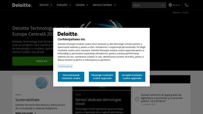 Deloitte Romania si Moldova | Audit, Consultanta, Consultanta Financiara, Riscuri & Consultanta Fiscala