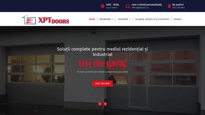 Usi de garaj rezidentiale si industriale. Automatizari porti. Bariere