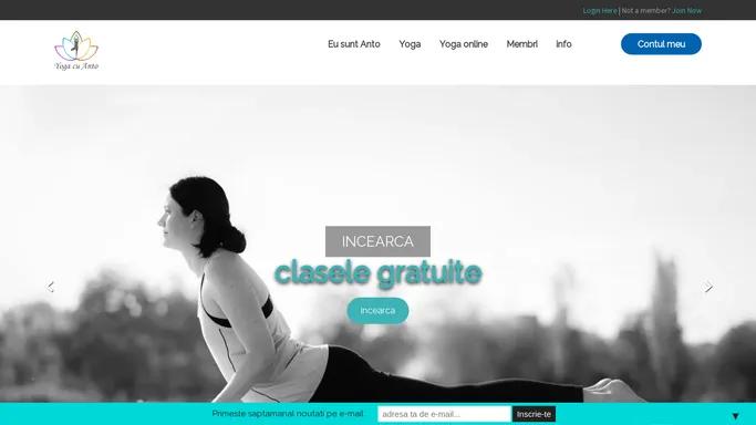 Yoga cu Anto - clase yoga online in limba romana