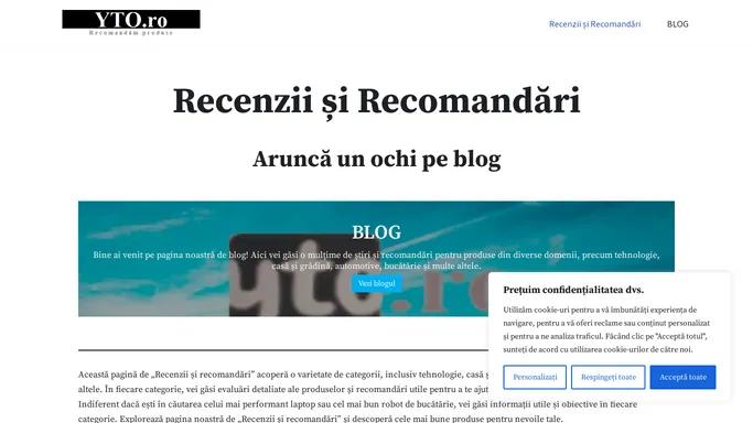 Recenzii si Recomandari - YTO.ro