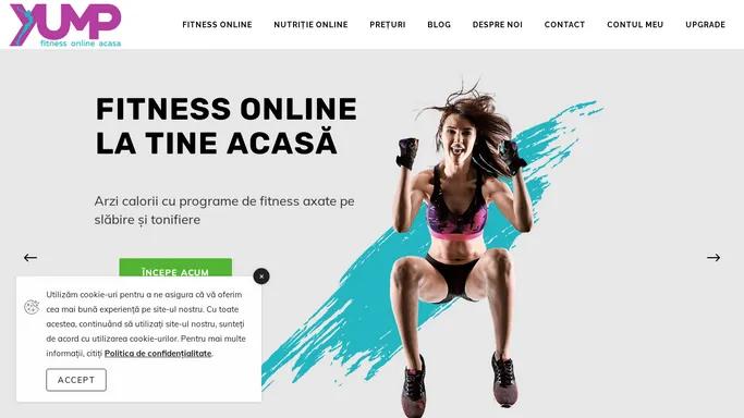 Home - YUMP | Fitness online acasa!