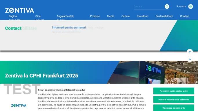 Pagina principala - Zentiva.ro