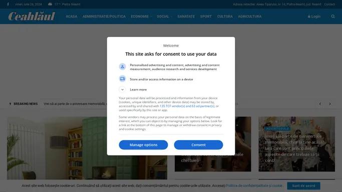 Ceahlaul – Ziarul Nemtenilor (stiri din Neamt – social, dezvaluiri, cultura, sport, administratie)