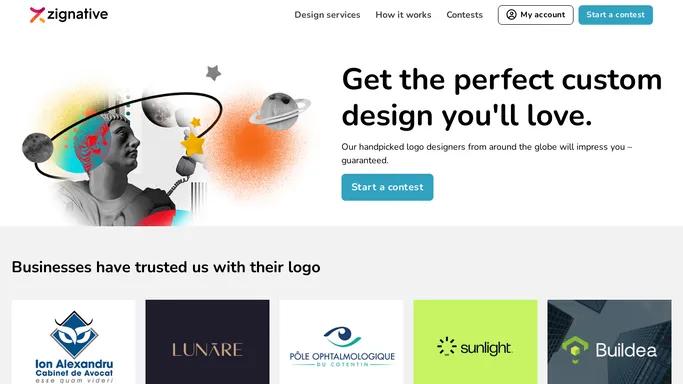 Zignative.com – Logos, Web, Graphic Design & More. – Graphic design contests. 100% money back guarantee · Unlimited revisions · Easy to get started · World-wide designers · Affordable prices · Delivery in a short time.