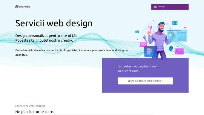 Web Design, WordPress si WooCommerce - zikaro.ro