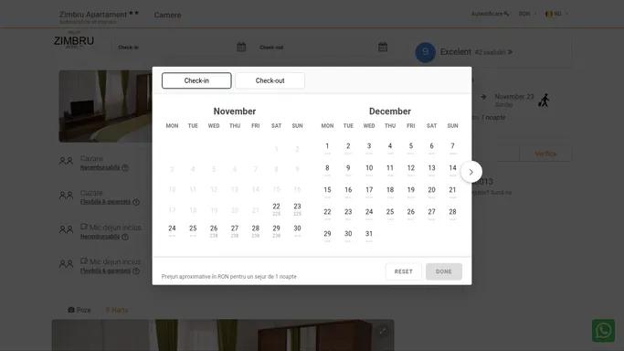 Zimbru Apartament Cluj-Napoca - Sistemul oficial de rezervare - Confirmare instantanee
