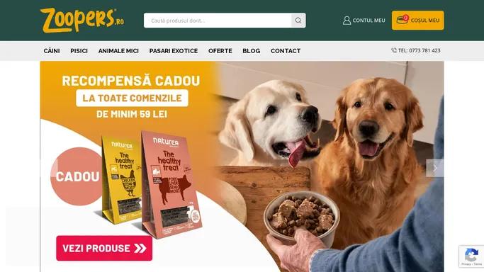 Hrana si accesorii pentru animale de companie | Zoopers.ro