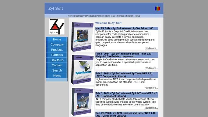 Zyl Soft - Delphi, C++Builder, .NET, C#, ActiveX components, Shut Down Expert, Virtual GPS, GPS, NMEA, GSM, Serial, Timer