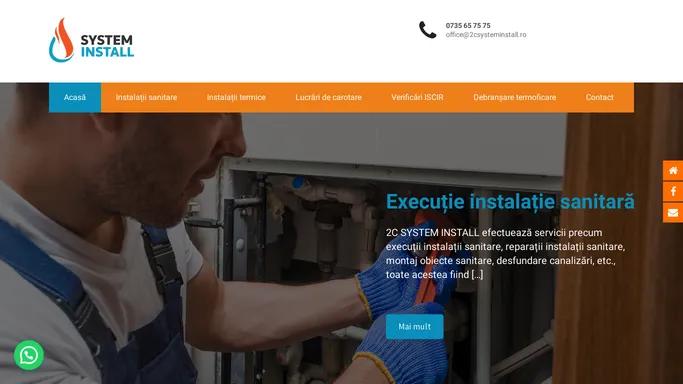 Firma instalatii Timisoara | Instalatori 2C System Install