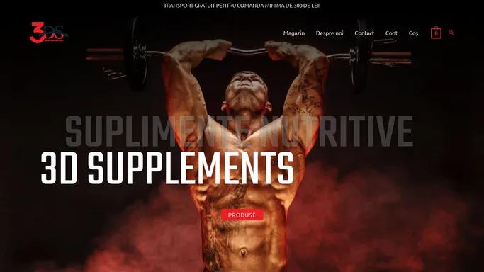 Suplimente nutritive sportivi. Proteine. 3D Supplements