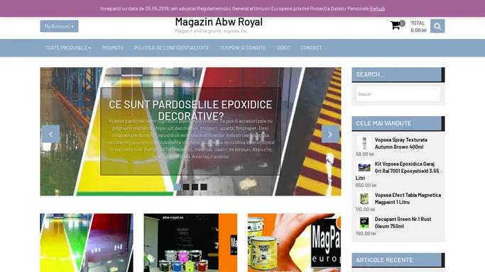 Magazin Abw Royal - Magazin online grund, vopsea, lac