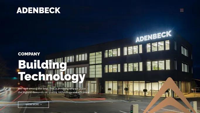 Adenbeck Building Technology - Modern technical Building Services