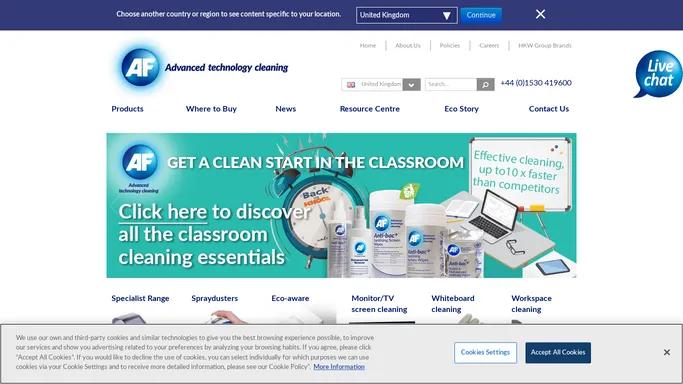 Advanced technology cleaning | AF International