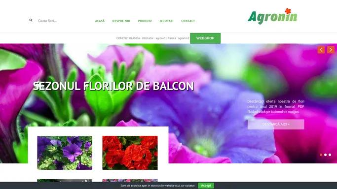 Agronin – Flori pentru balcoane si parcuri