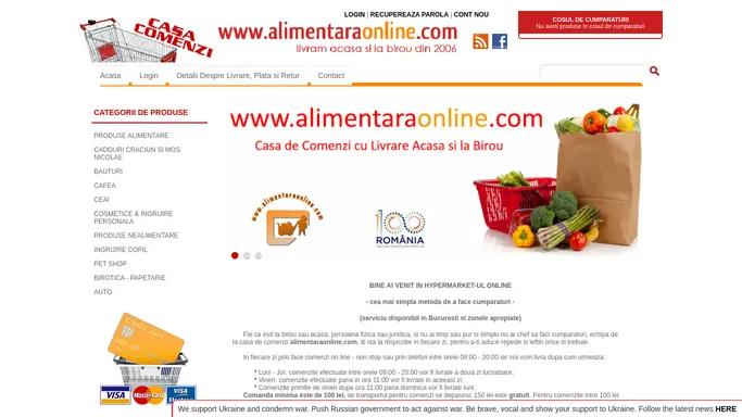 www.alimentaraonline.com *** Casa de Comenzi Online cu Livrare la Domiciliu