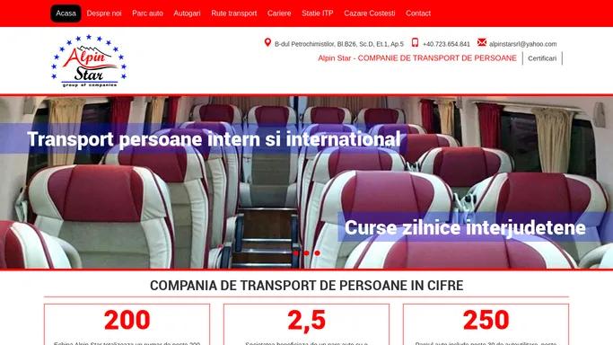 Companie de transport persoane ARGES cu autocare si microbuze, Cazare Costesti