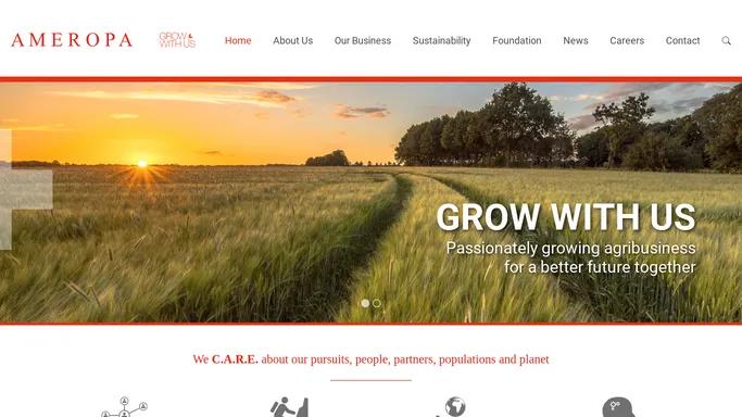 Ameropa: Home - An international agri-business with activities that span the food supply chain