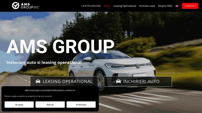 AMS Group - Inchirieri auto/Leasing operational | Car rental