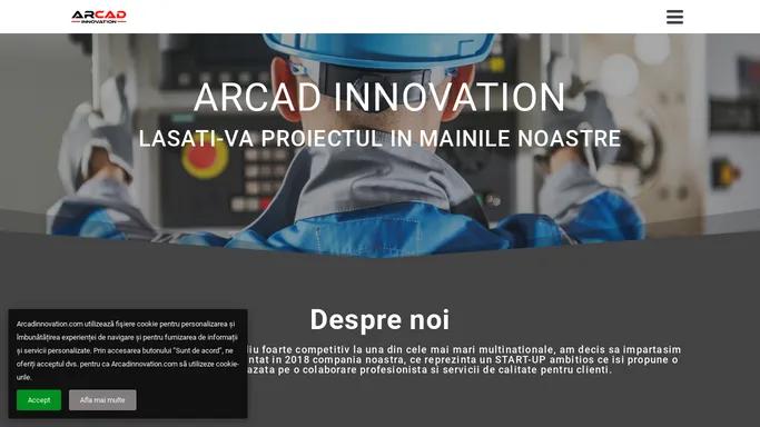 Acasa - Arcad Innovation Design CAD | Design Industrial | Solutii de automatizare