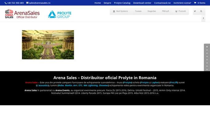 Arena Sales - Prolyte Official Distributor in Romania