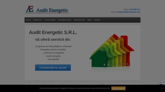 Audit Energetic S.R.L. - Certificat Energetic - Audit Energetic