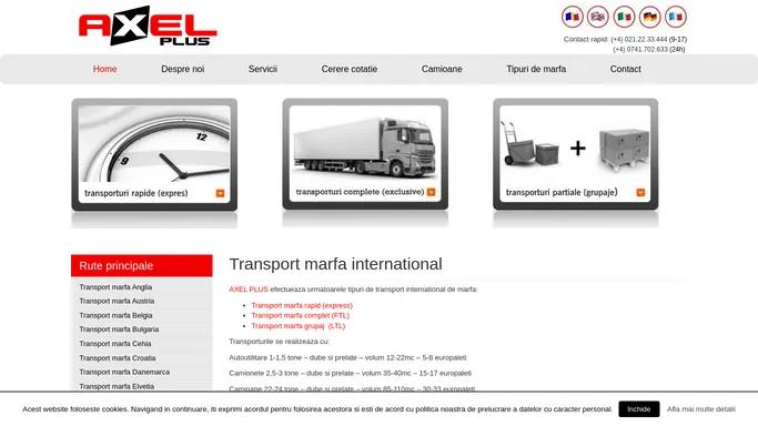 Transport international de marfa | Transport marfa Europa
